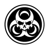 BioHazard skull vinyl decal - For Cars, Laptops, Sticker, Mirrors, etc.