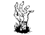 Zombie hand vinyl decal - For Cars, Laptops, Sticker, Mirrors, etc.