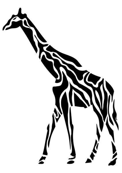 Tribal Giraffe vinyl decal - For Cars, Laptops, Sticker, Mirrors, etc.