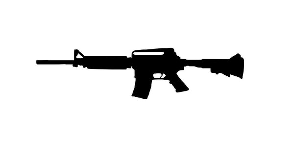 M-16 / M4 Riffle vinyl decal - For Cars, Laptops, Sticker, Mirrors, etc.