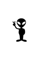 Alien vinyl decal - For Cars, Laptops, Sticker, Mirrors, etc.