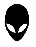 Alien Head vinyl decal - For Cars, Laptops, Sticker, Mirrors, etc.