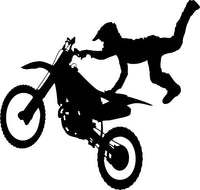 Dirt Bike / Motorcycle vinyl decal - For Cars, Laptops, Sticker, Mirrors, etc.