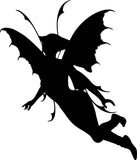 Flying Fairy silhouette Vinyl Decal - For Cars, Laptops, Sticker, Mirrors, etc.