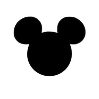 Disney Mickey Ears Silhouette vinyl decal - For Cars, Laptops, Sticker, Mirrors, etc.