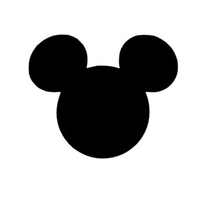 Disney Mickey Ears Silhouette vinyl decal - For Cars, Laptops, Sticker, Mirrors, etc.