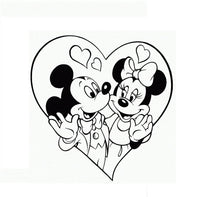 Disney Mickey and Minnie Mouse Vinyl Decal - For Cars, Laptops, Sticker, Mirrors, etc.