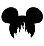 Disney Castle Silhouette vinyl decal - For Cars, Laptops, Sticker, Mirrors, etc.