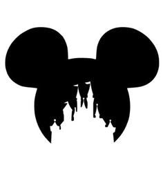 Disney Castle Silhouette vinyl decal - For Cars, Laptops, Sticker, Mirrors, etc.