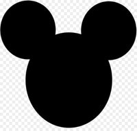 Disney Mickey Ears Silhouette vinyl decal - For Cars, Laptops, Sticker, Mirrors, etc.