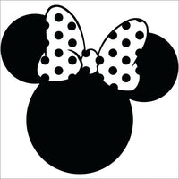 Disney Minnie Ears Silhouette vinyl decal - For Cars, Laptops, Sticker, Mirrors, etc.