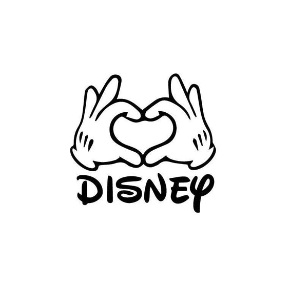 Disney Heart hands vinyl decal - For Cars, Laptops, Sticker, Mirrors, etc.