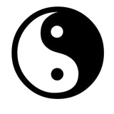 Yin Yang vinyl decal - For Cars, Laptops, Sticker, Mirrors, etc.