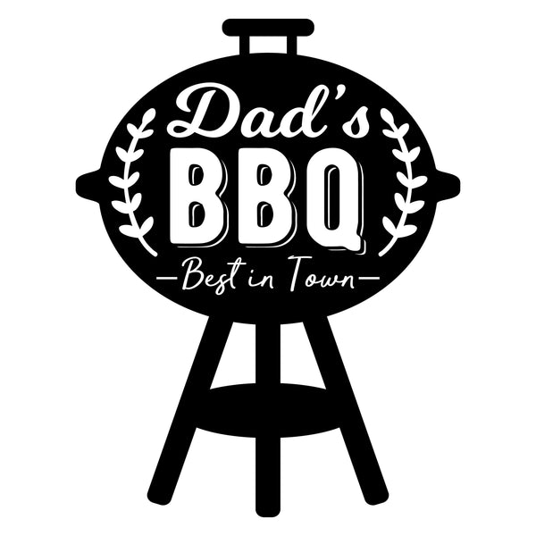 Dads BBQ - Kitchen decor Saying Vinyl Decal - For Signs, Laptops, Mirrors, etc.