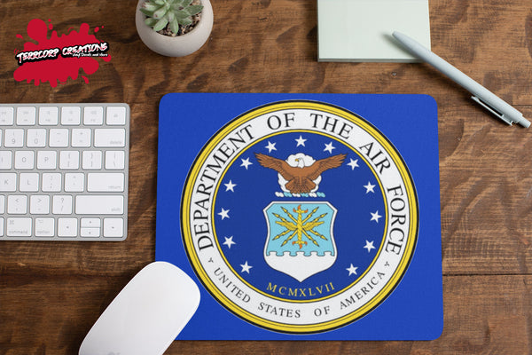 US Air Force Logo Mouse Pad - Military Mousepad - Logo Mouse mat - Custom office - Gift Idea - Computer Accessories -