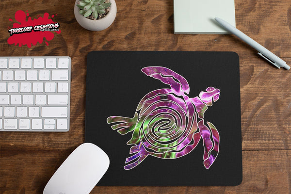 Colorful Sea Turtle Tribal Mouse Pad - Funny Mousepad - Humor Mouse mat - office - Gift Idea - Novelty - Inspirational - Animal - Custom