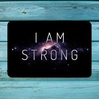 I am Strong metal sign - Wall Decor - Aluminum Door Sign - Wall Metal Sign - Kid's Room - inspirational - Man Cave - She Shed - Wall Art