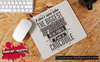 Biggest Fish Mouse Pad - Funny Mousepad - Humor Mouse mat - Custom office - Gift Idea - Novelty computer - Inspirational - Animal - Custom