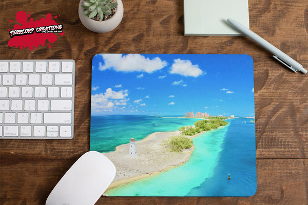 Bahama Island Mouse Pad - Funny Mousepad - Humor Mouse mat - Custom office - Gift Idea - Novelty computer - Inspirational - Beauty - Custom