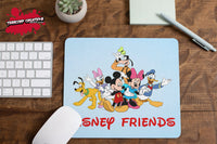 Disney Friends Mouse Pad - Funny Mousepad - Humor Mouse mat - Custom office - Gift Idea - Novelty computer - Mickey - Donald - Daisy -Custom