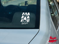 AAAH Monster vinyl decal - For Cars, Laptops, Water Bottles, Books, Flat Surfaces, Sticker, Mirrors, etc. - Monster - AAAAH - Screaming -