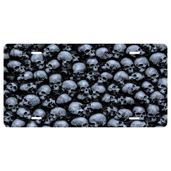 Personalized Custom Pile of Skulls  Novelty Front License Plate - Skull - Dark - Goth - Gothic - decorative auto tag - Wall Decor - Sign