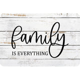 Family is Everything Wood Look metal sign - Wall Decor - Door Sign - Kid's Room - inspirational - Man Cave - She Shed - Rustic Home Art