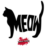 Cat Meow Vinyl Car Decal - Cat Decal - Meow - Animal - Feline -  For Cars, Cups, Mugs, Binders, Laptops, Sticker, Mirrors, etc.