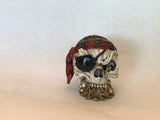 George S. Chen Pirate Skull / Santa  Muerte - Collectible Figurine Decoration - Skull Statue Décor - Mythical - Magical - Fantasy - Figure