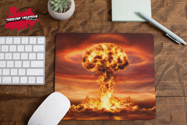 Explosion Mouse Pad - Colorful - Mushroom Cloud Mouse mat - Custom office - Fun Gift Idea - Pow - Boom - Bomb - Beauty - Explode - Exploding