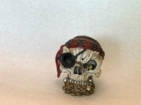 George S. Chen Pirate Skull / Santa  Muerte - Collectible Figurine Decoration - Skull Statue Décor - Mythical - Magical - Fantasy - Figure