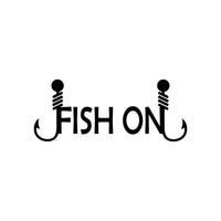 Fish On Vinyl Decal - For Cars, Laptops, water bottle, Sticker, Mirrors, etc. | Sea | Ocean | Fishing | Man Cave | She Shed | Gift Idea