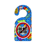 Do Not Enter Comic Door Hanger Sign | Comic Book Saying Background | Kids Room | Home Decor |Super Hero | Signs | Bang | Zoom | Zap | Fun